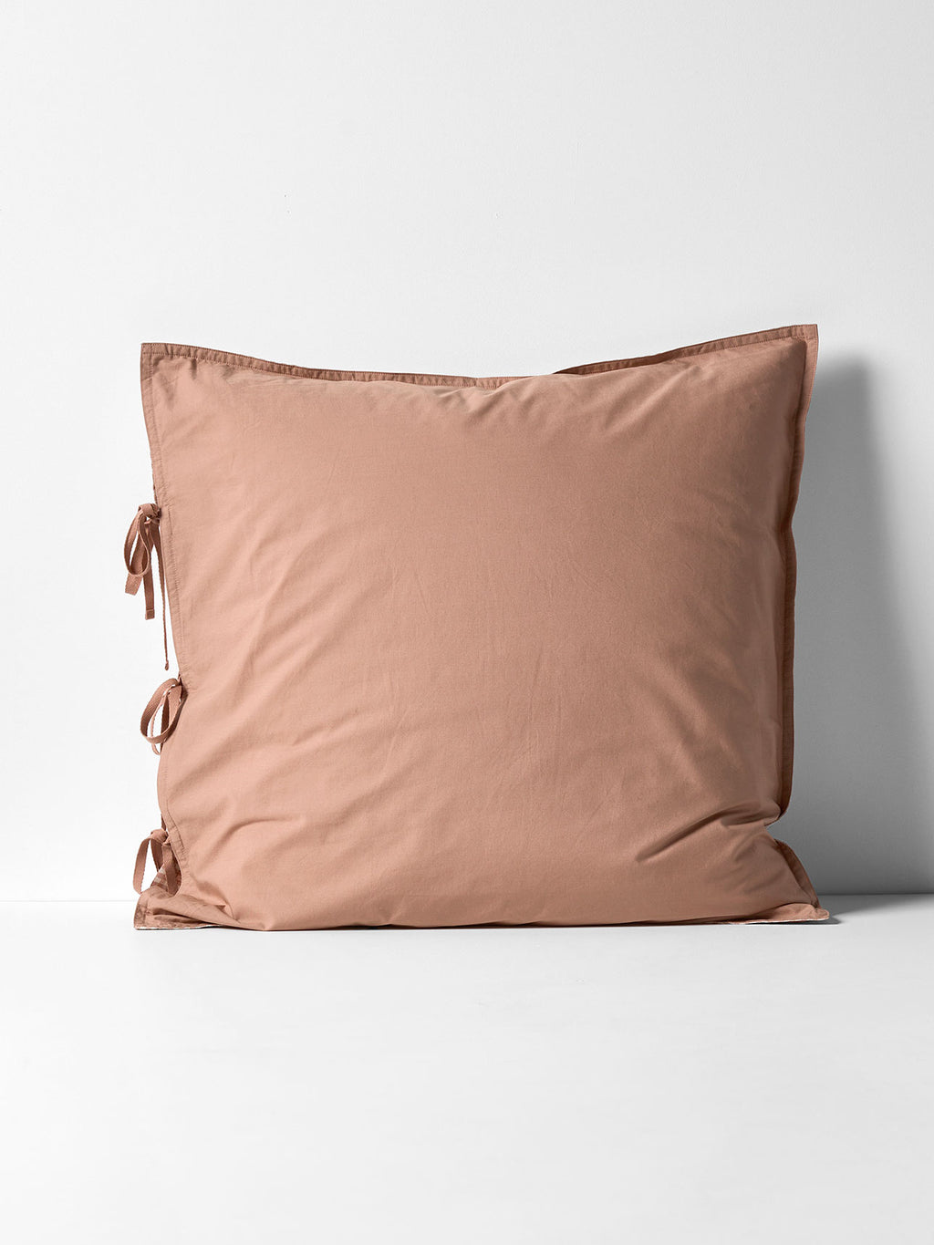 Mini Gingham European Pillowcase in Clay