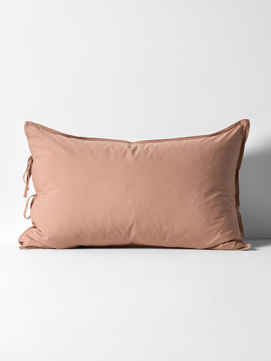 Mini Gingham Standard Pillowcase in Clay