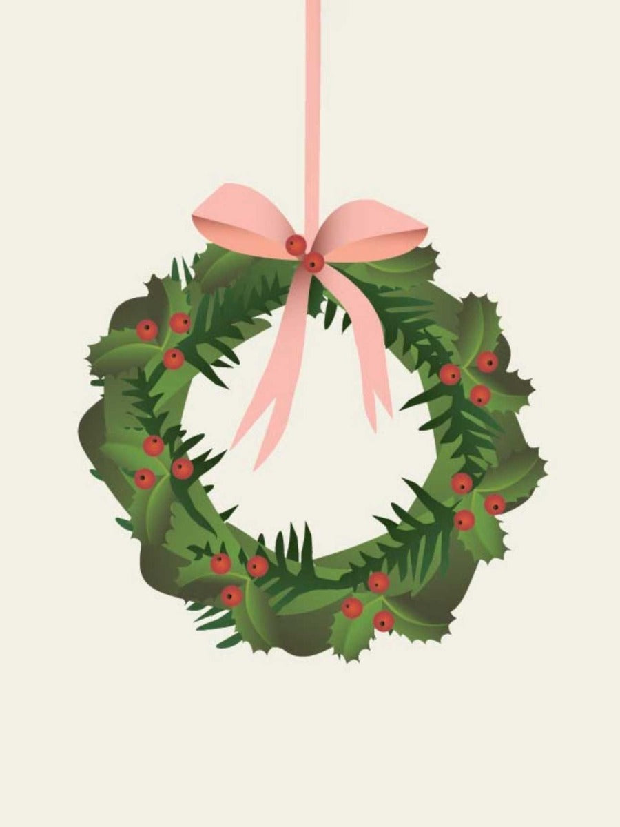 Christmas Wreath - Christmas Card