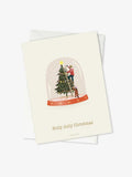 Holly Jolly Christmas Dome - Christmas Card