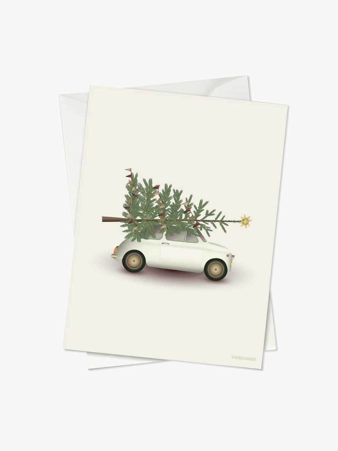 Bringing Home The Tree - Christmas Card