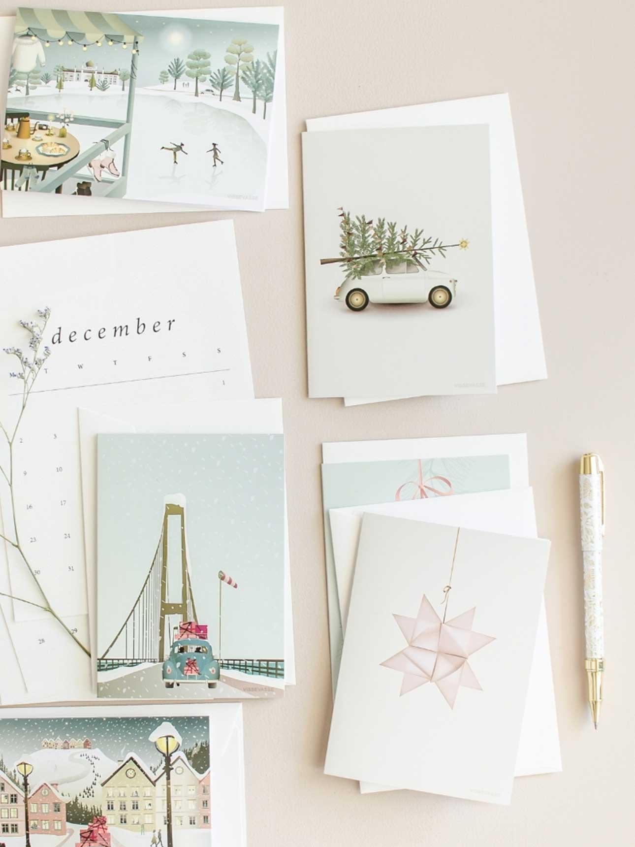 Bringing Home The Tree - Christmas Card