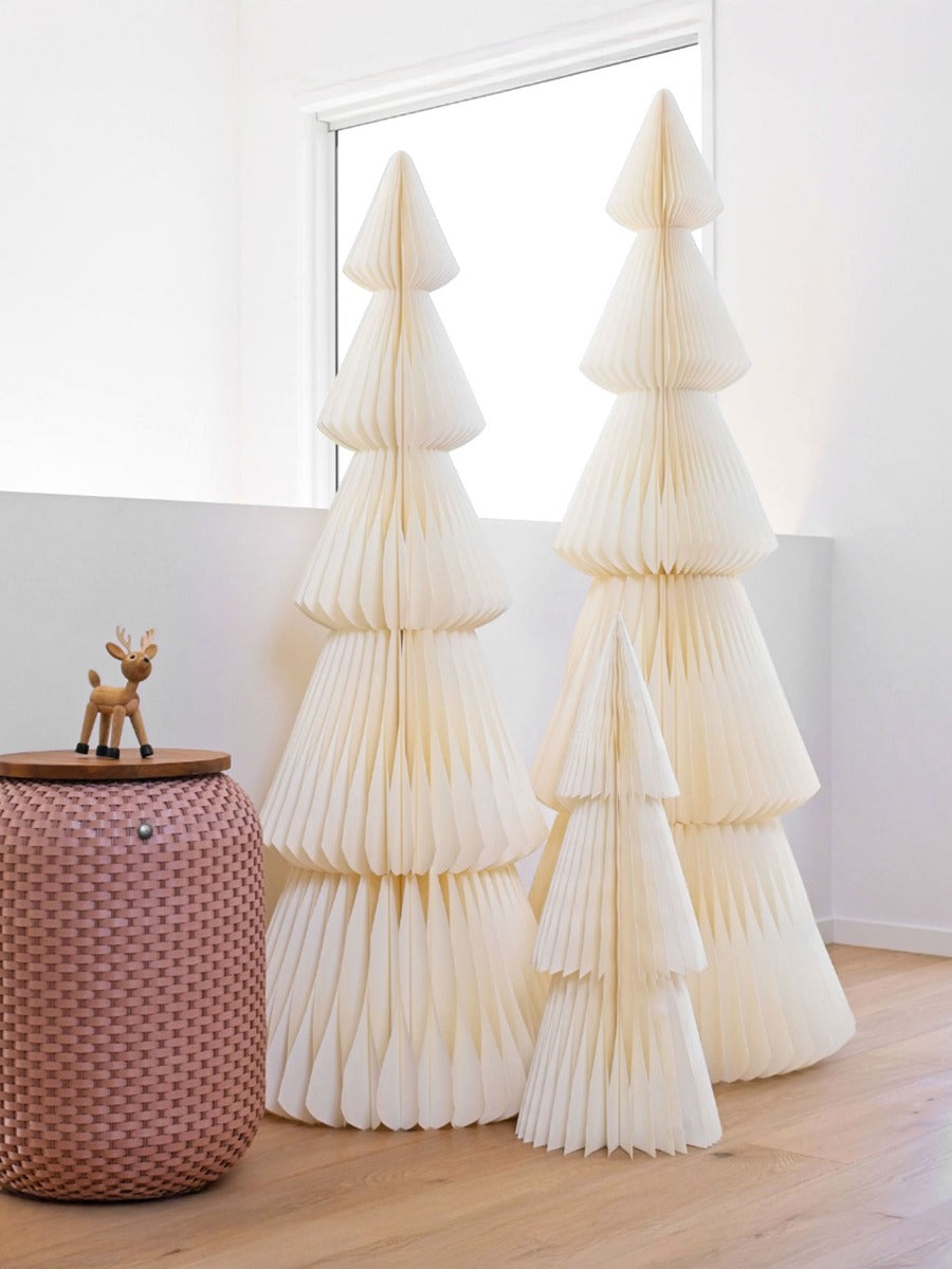 Deluxe Paper Standing Tree in Antique White - 95cm