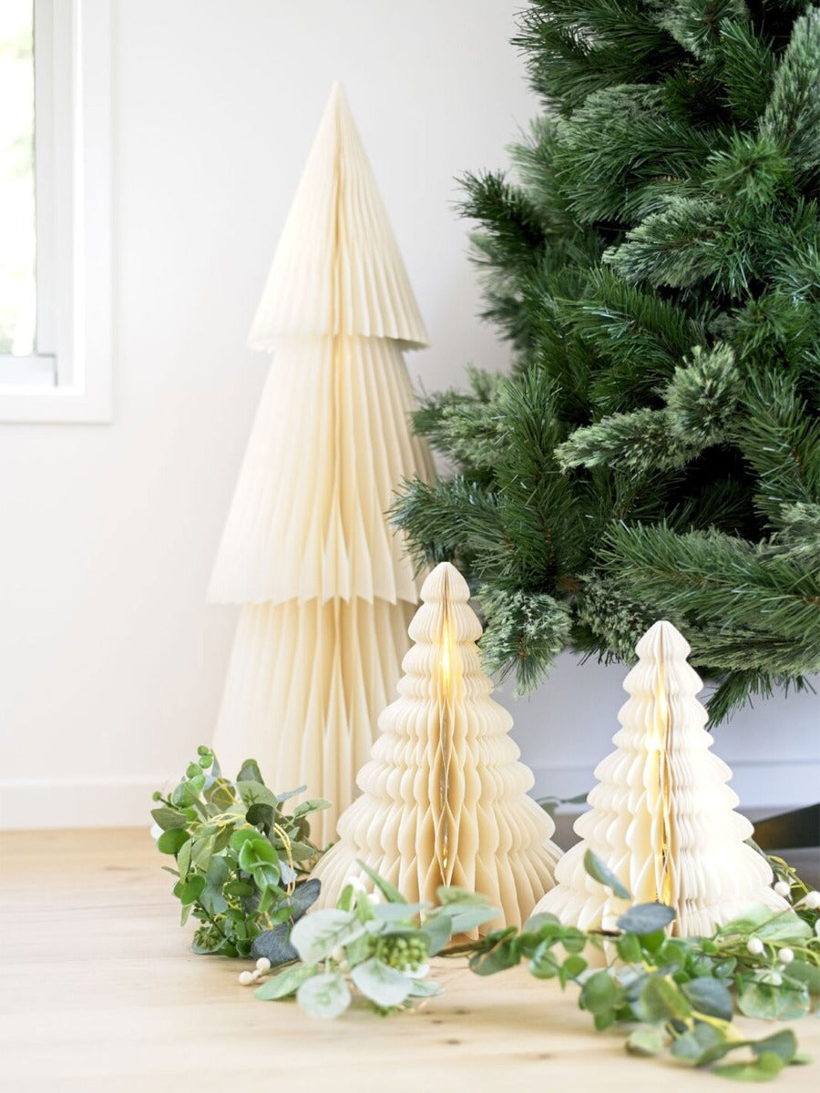 Deluxe Paper Standing Tree in Antique White - 95cm