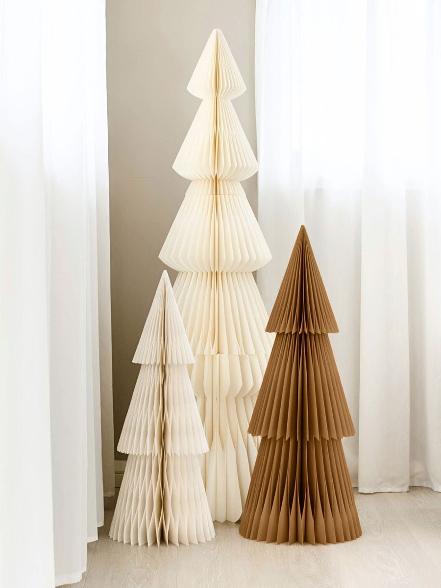 Deluxe Paper Standing Tree in Flaxseed - 80cm