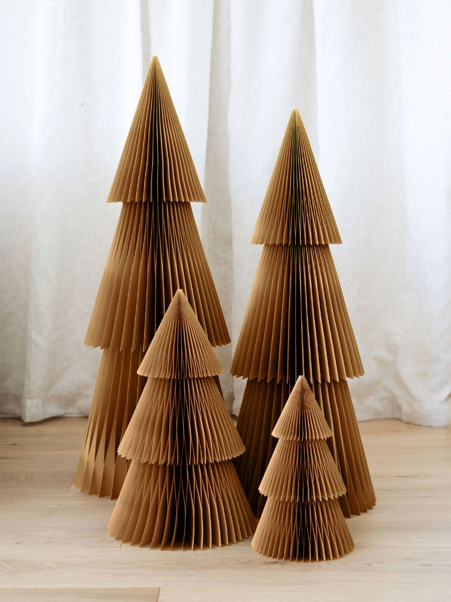 Deluxe Paper Standing Tree in Flaxseed - 95cm