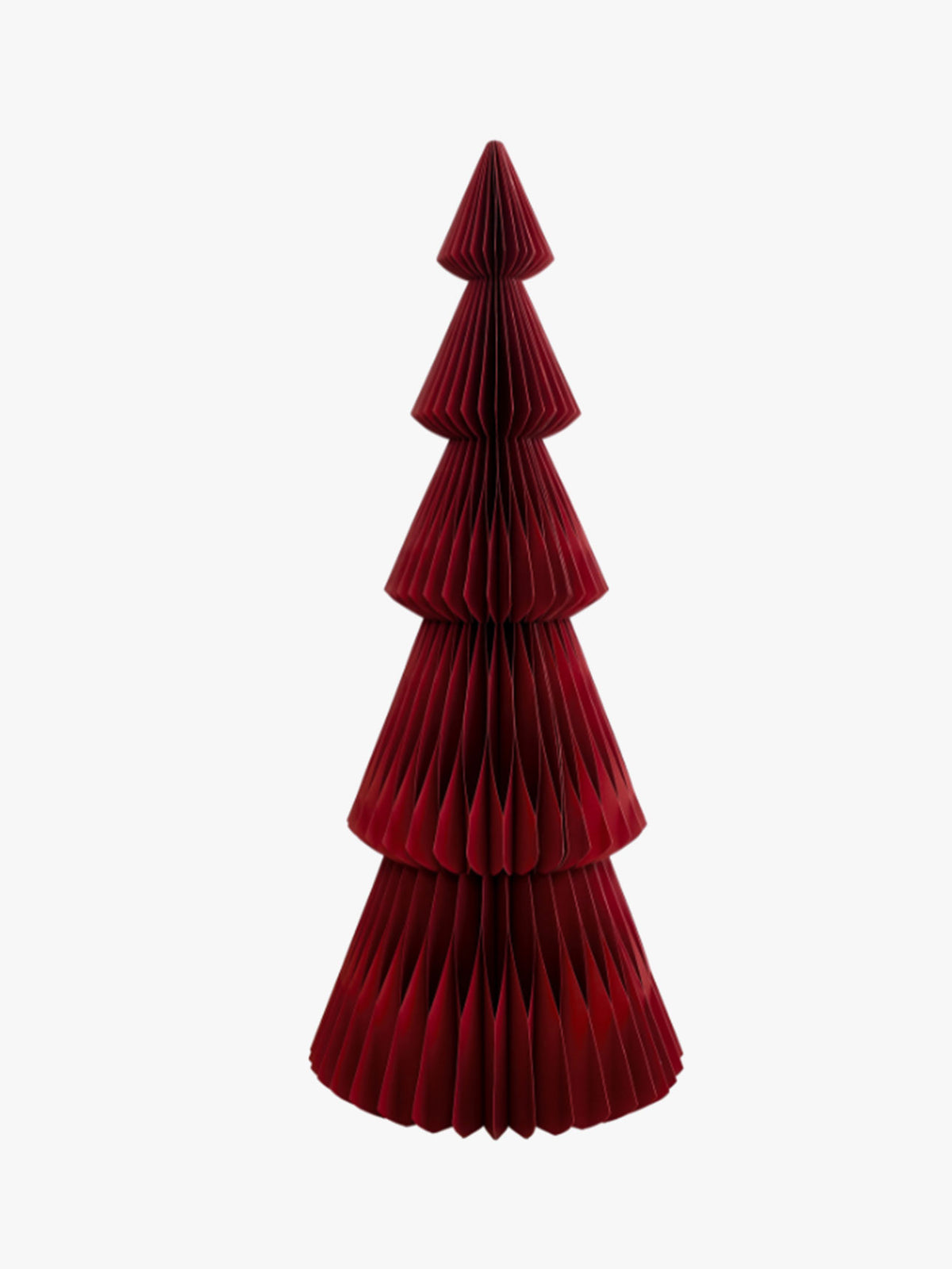 Evergreen Paper Standing Tree in Classic Red - 130cm