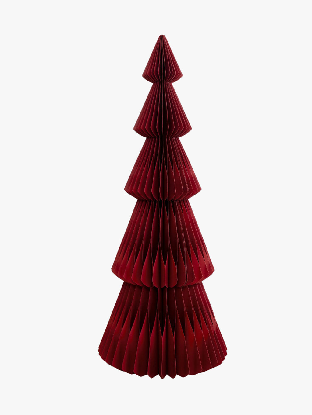 Evergreen Paper Standing Tree in Classic Red - 160cm