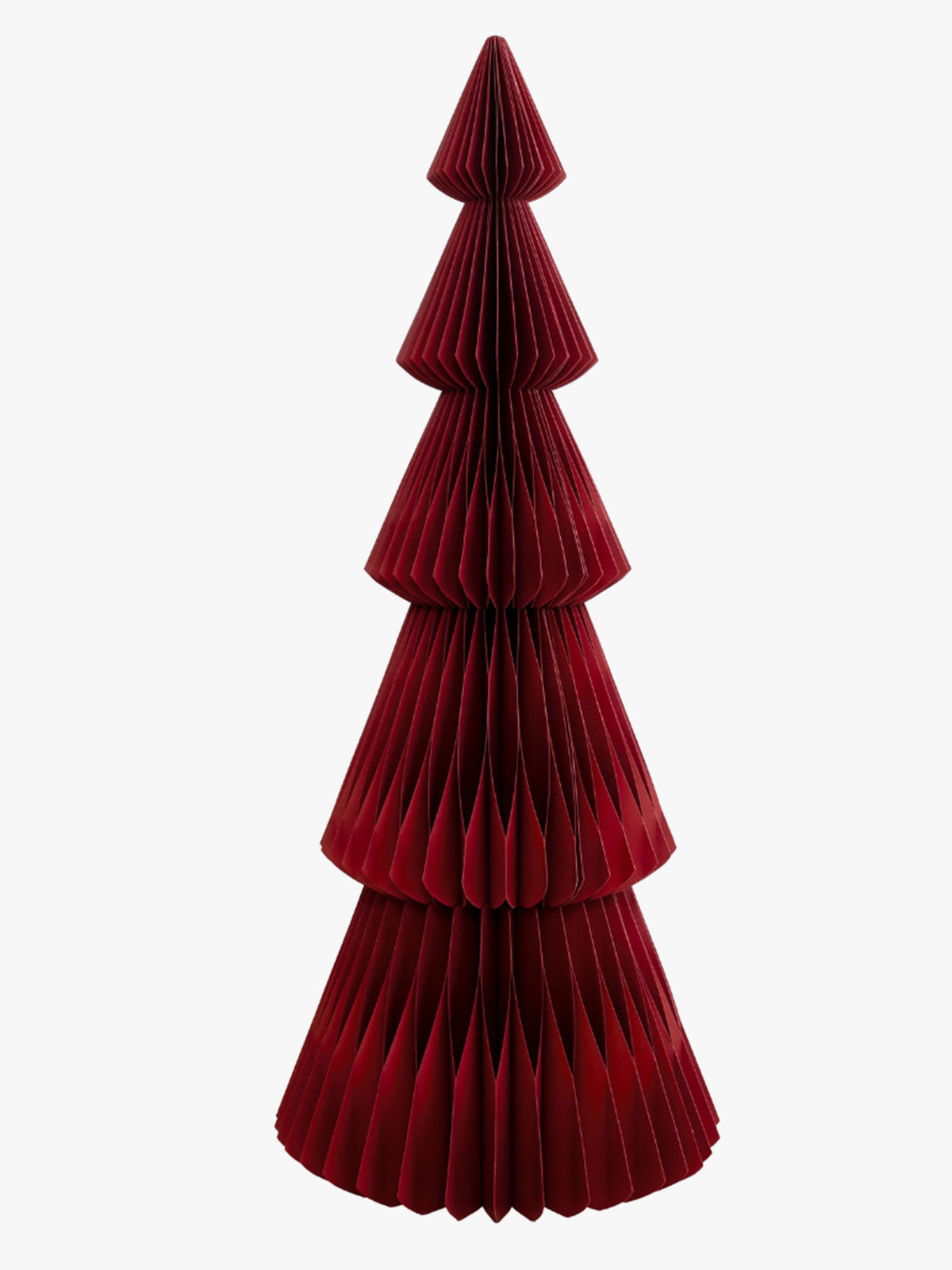 Evergreen Paper Standing Tree in Classic Red - 180cm