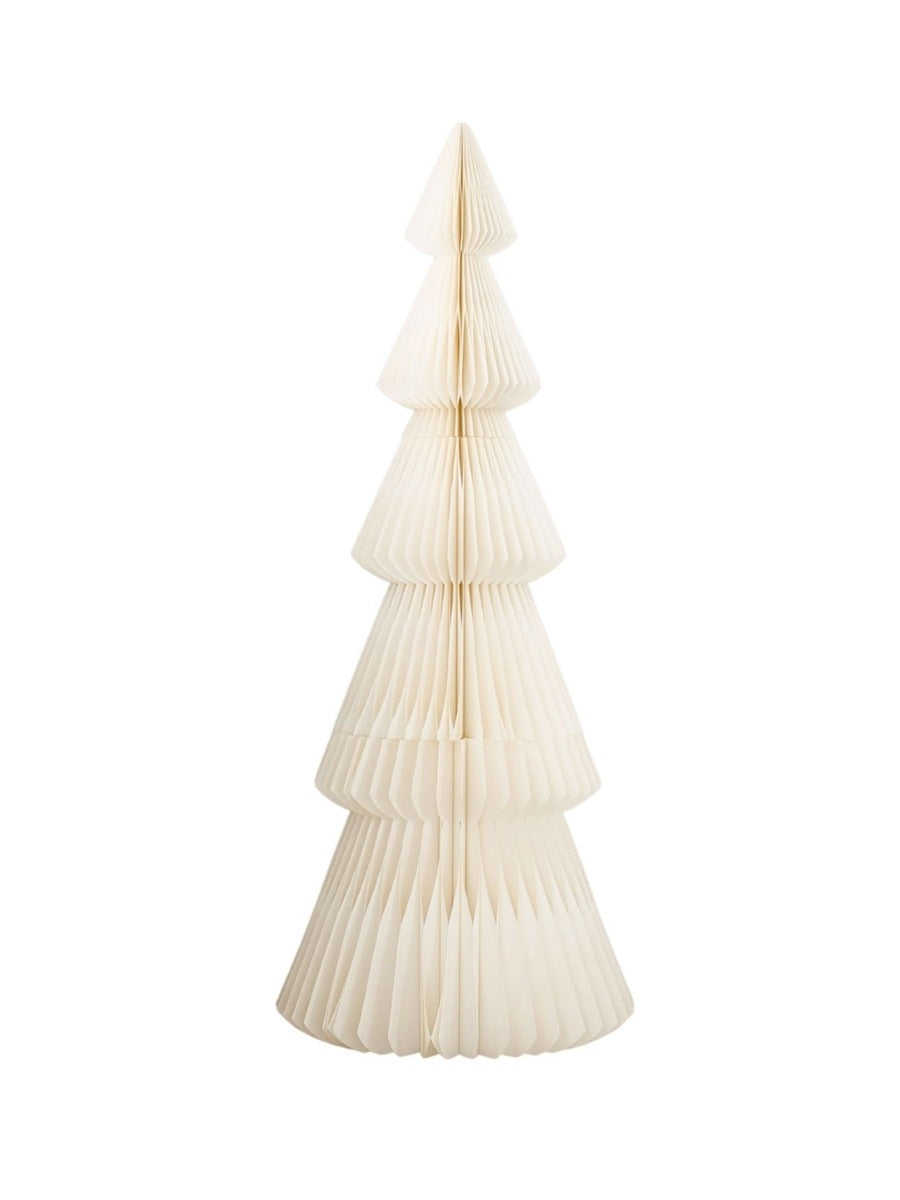 Evergreen Paper Standing Tree in Antique White - 130cm