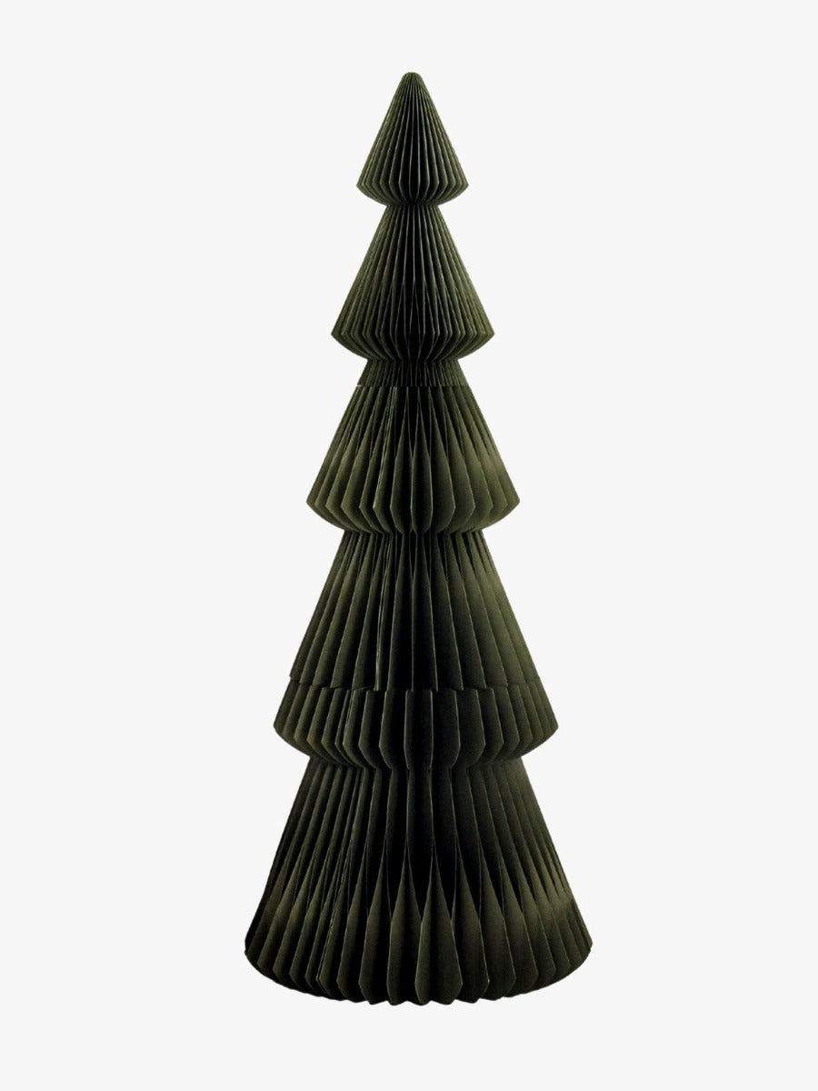 Evergreen Paper Standing Tree in Olive - 160cm
