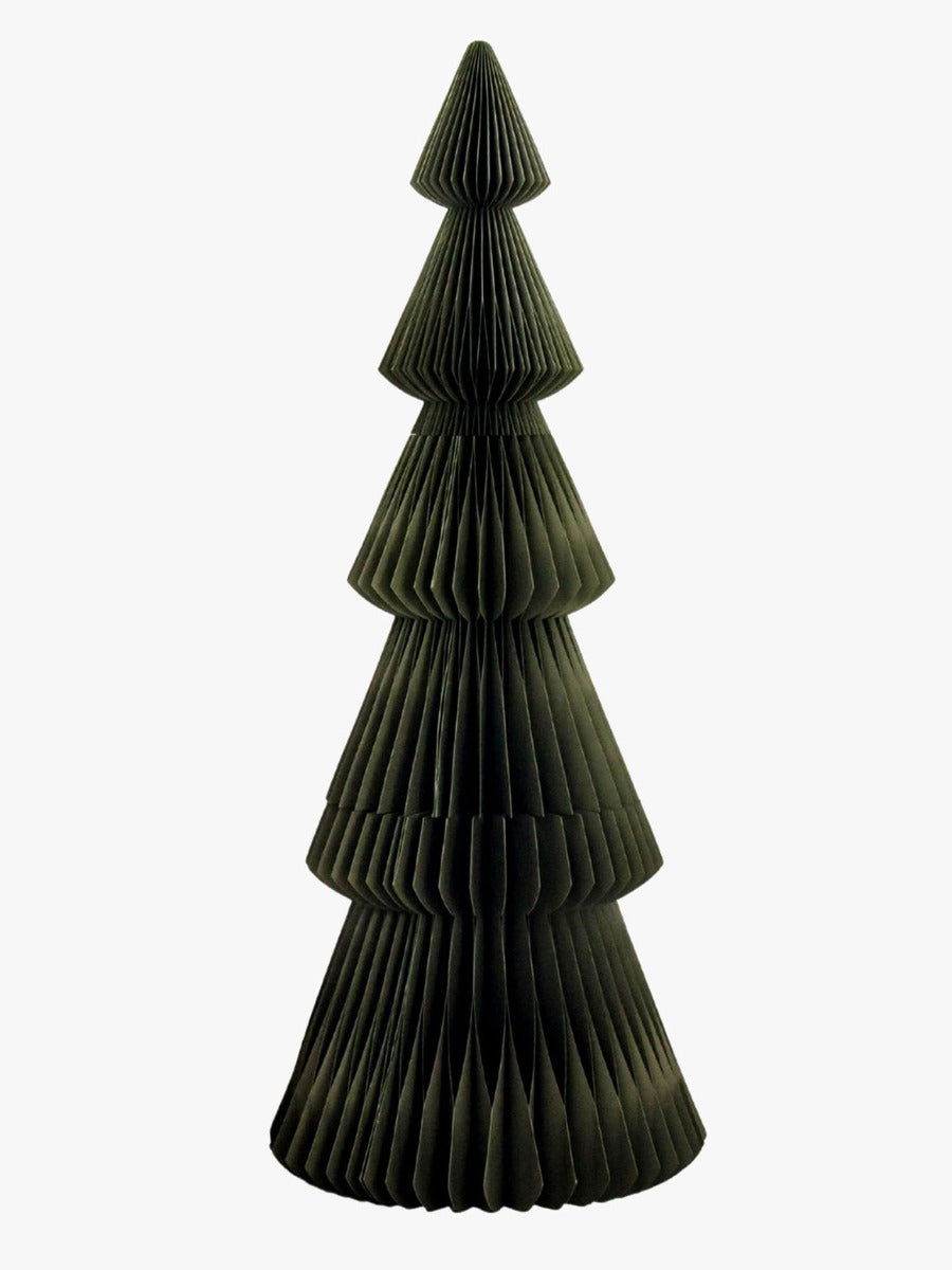 Evergreen Paper Standing Tree in Olive - 180cm