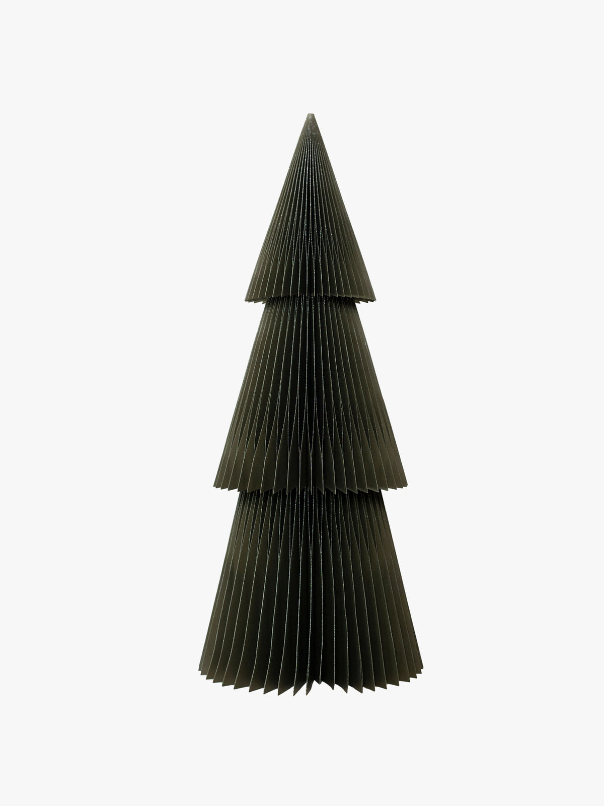 Glitter Edge Deluxe Paper Standing Tree in Green - 95cm