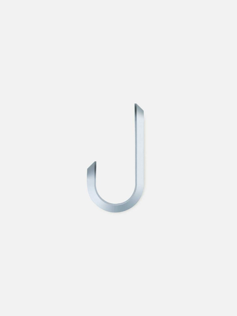 Curve Mini Hook in Matte Silver - Set of 2