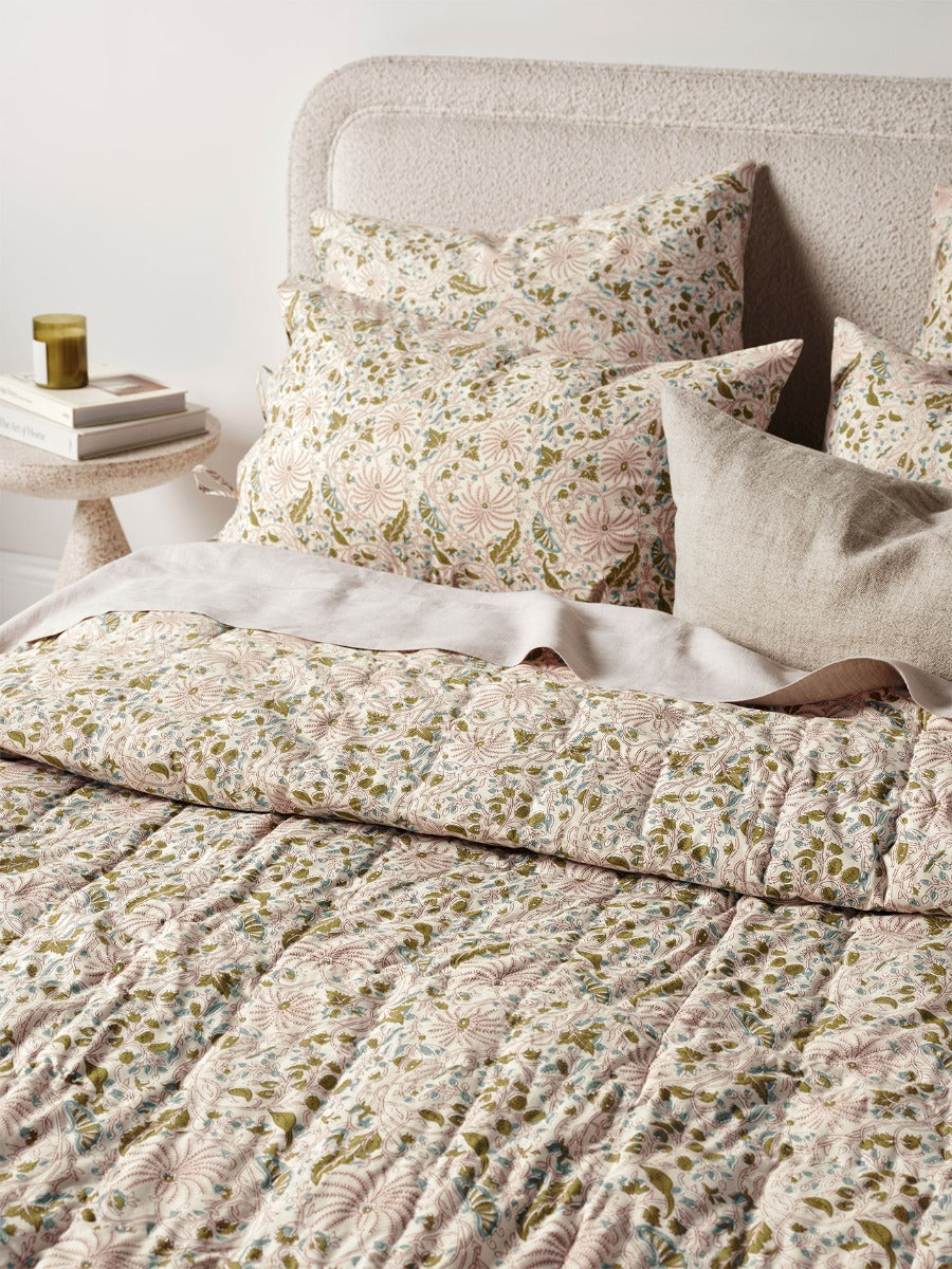 Oasis Coverlet in Blush