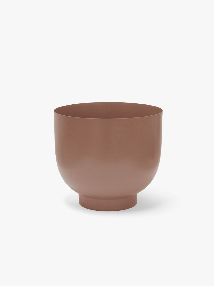 Orlo Metal Planter in Clay - Small