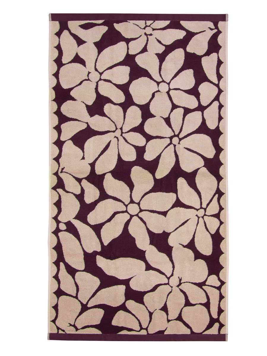 Palma Petal Bath Towel in Mulberry & Shell