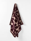 Palma Petal Australian Cotton Beach Towel in Mulberry & Shell