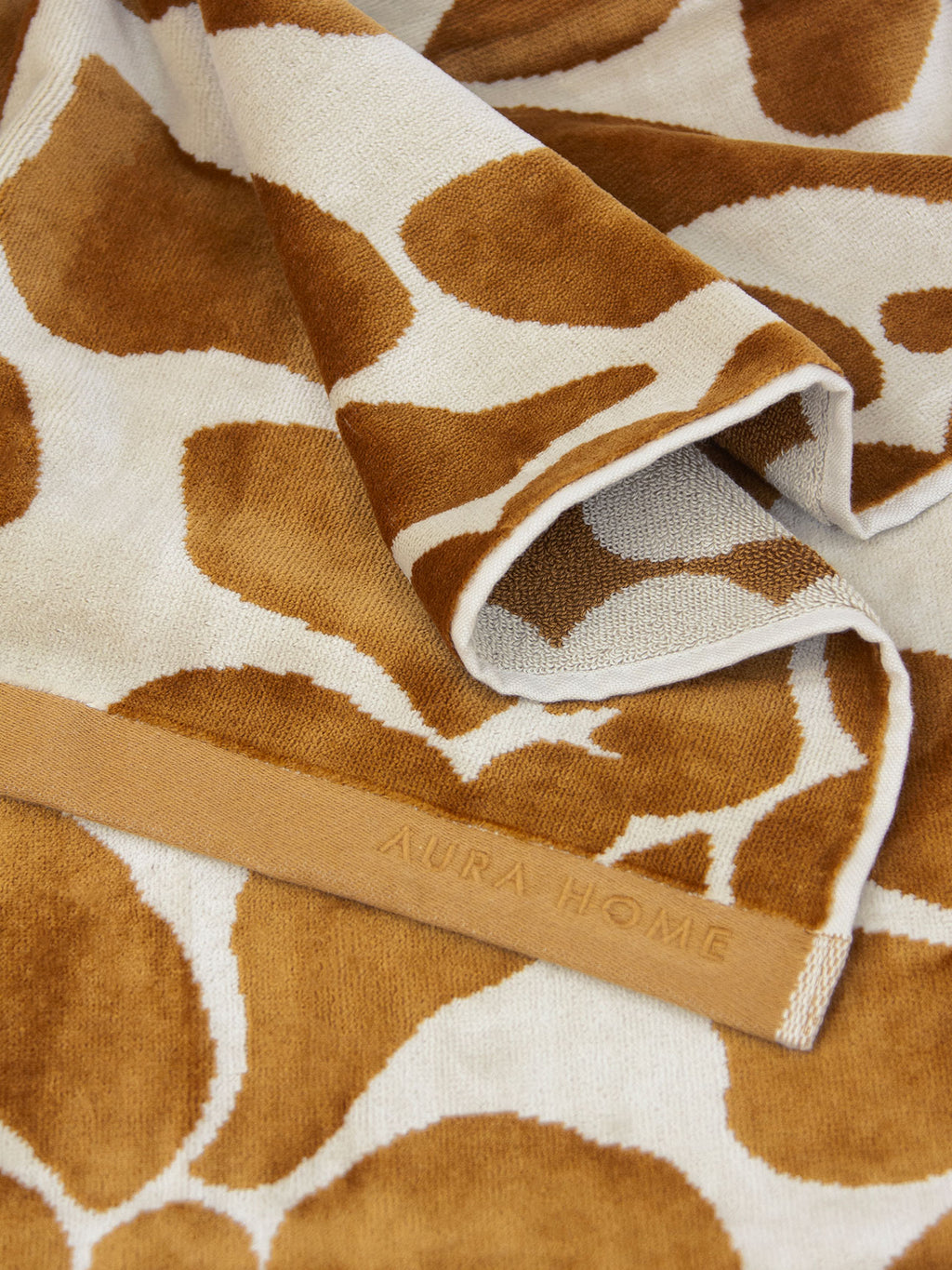 Palma Petal Bath Towel in Bronze & Sand