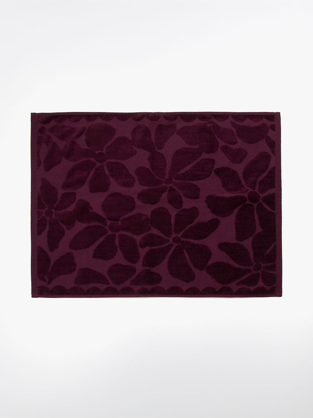 Palma Fringe Bath Towel Set in Mulberry