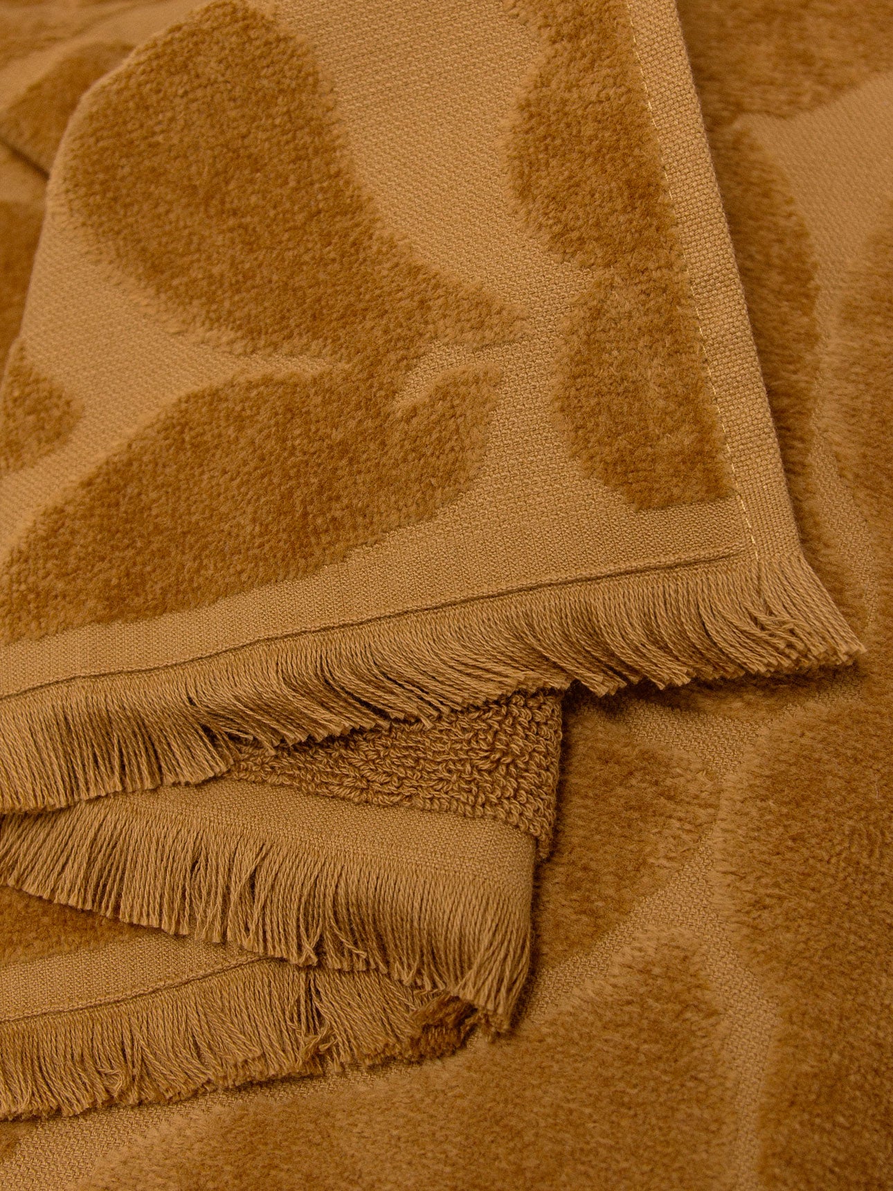Palma Fringe Hand Towel in Bronze