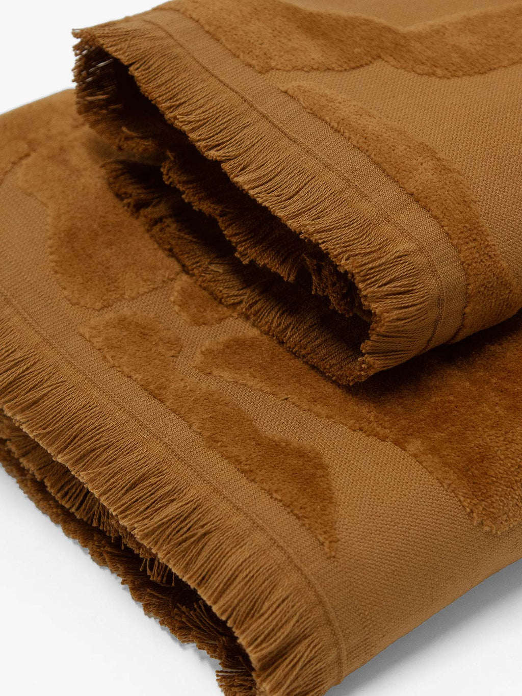 Palma Fringe Bath Towel Set in Bronze