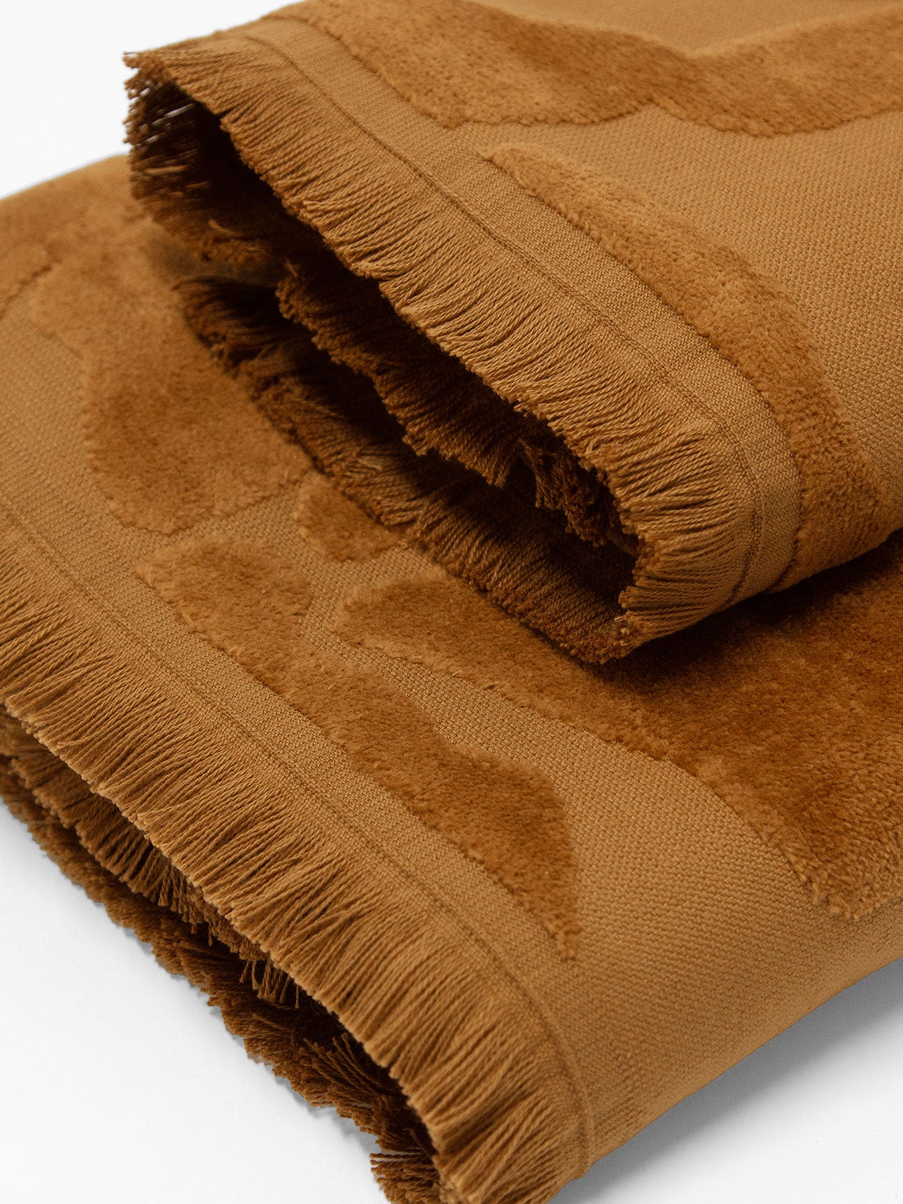 Palma Fringe Bath Towel in Bronze