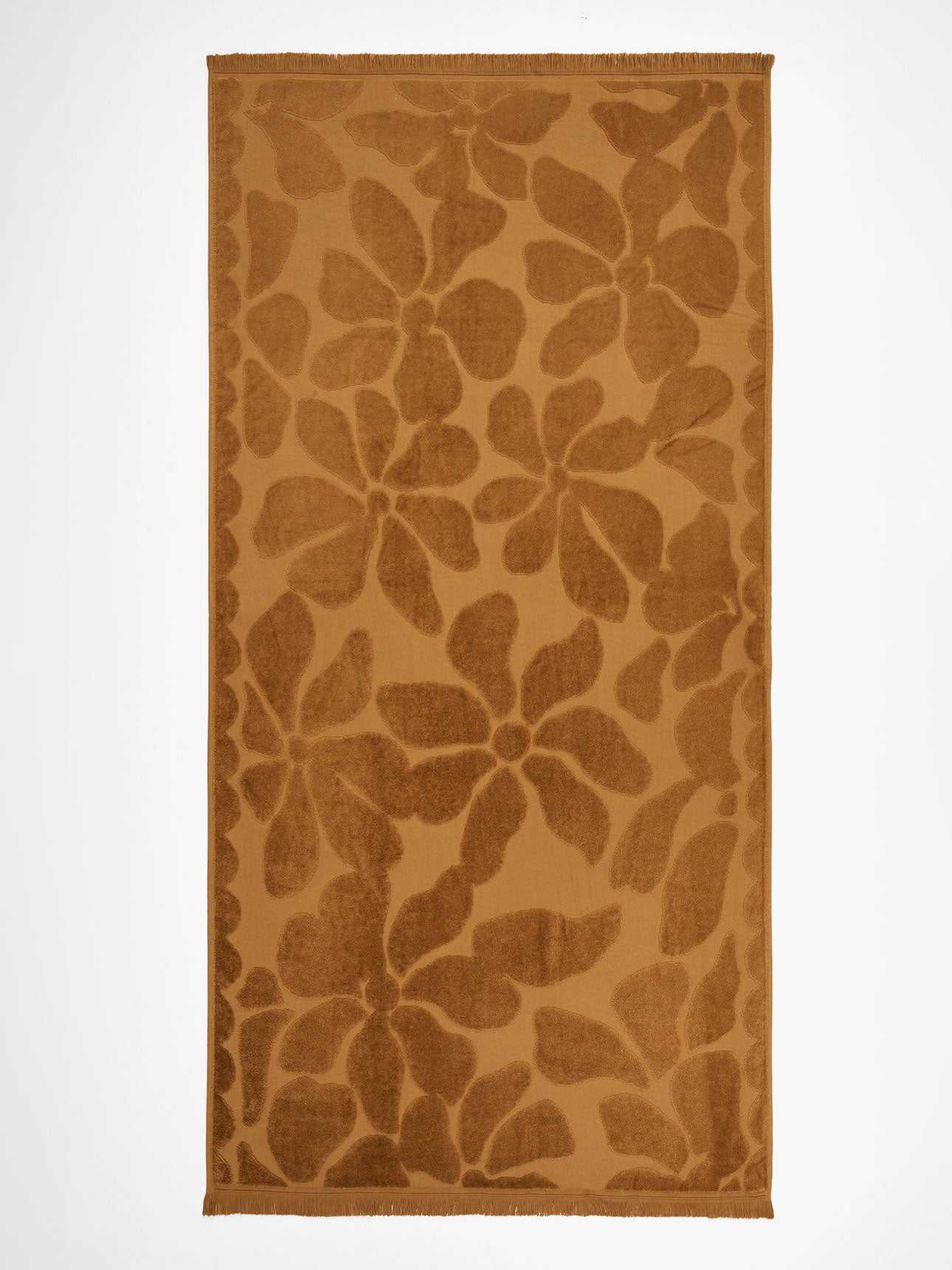 Palma Fringe Bath Towel in Bronze