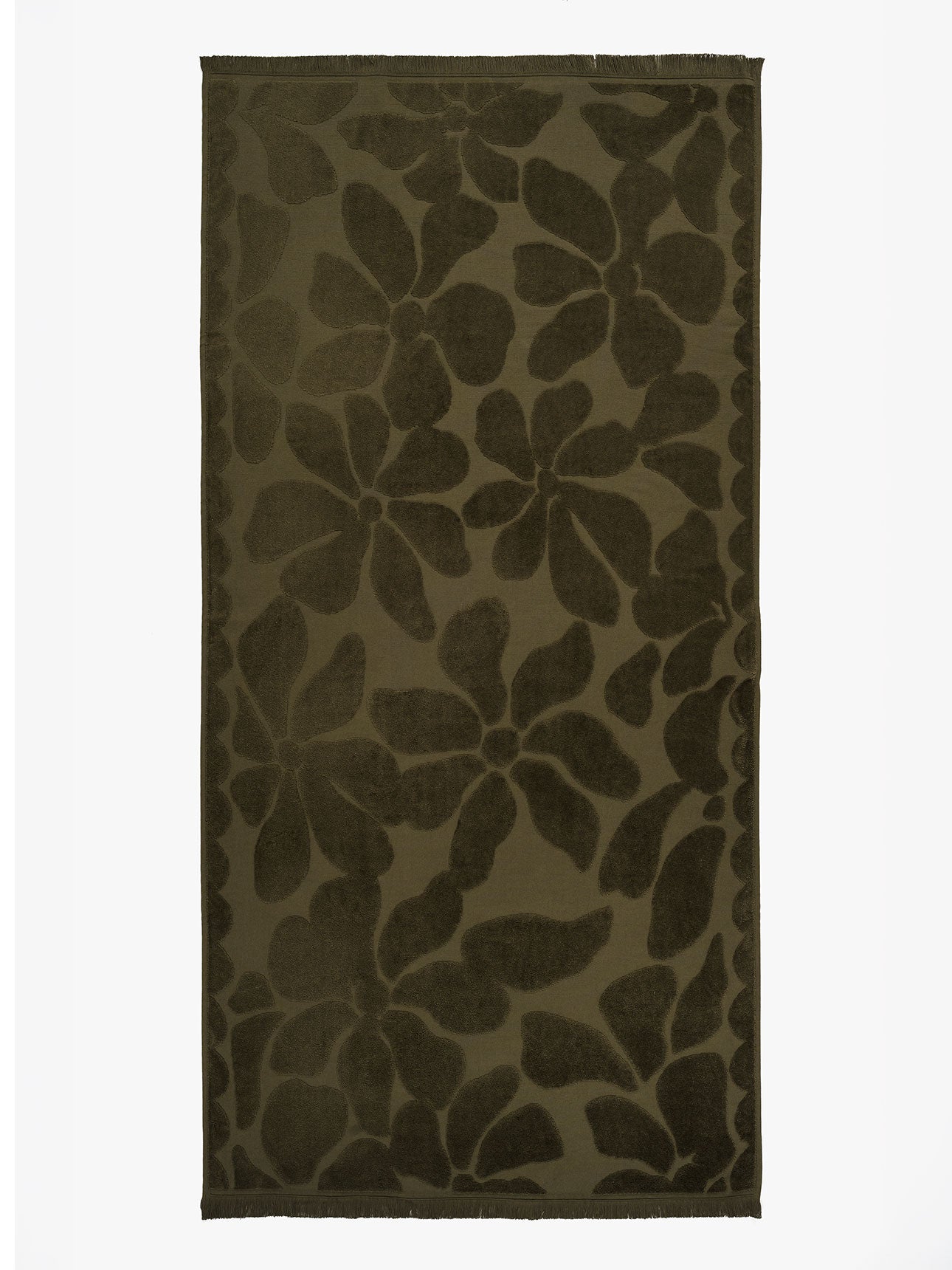Palma Fringe Bath Towel Set in Caper
