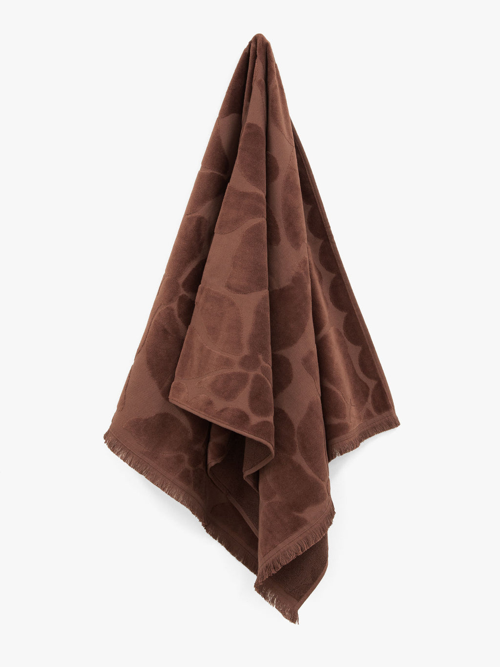 Palma Fringe Bath Towel in Clove