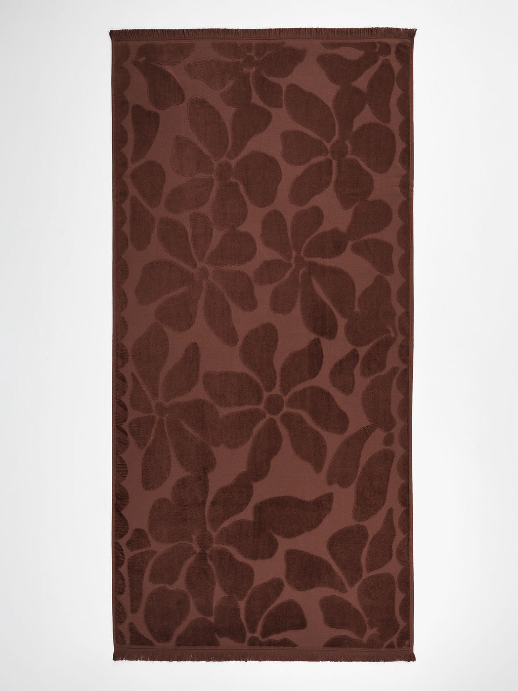 Palma Fringe Bath Sheet in Clove