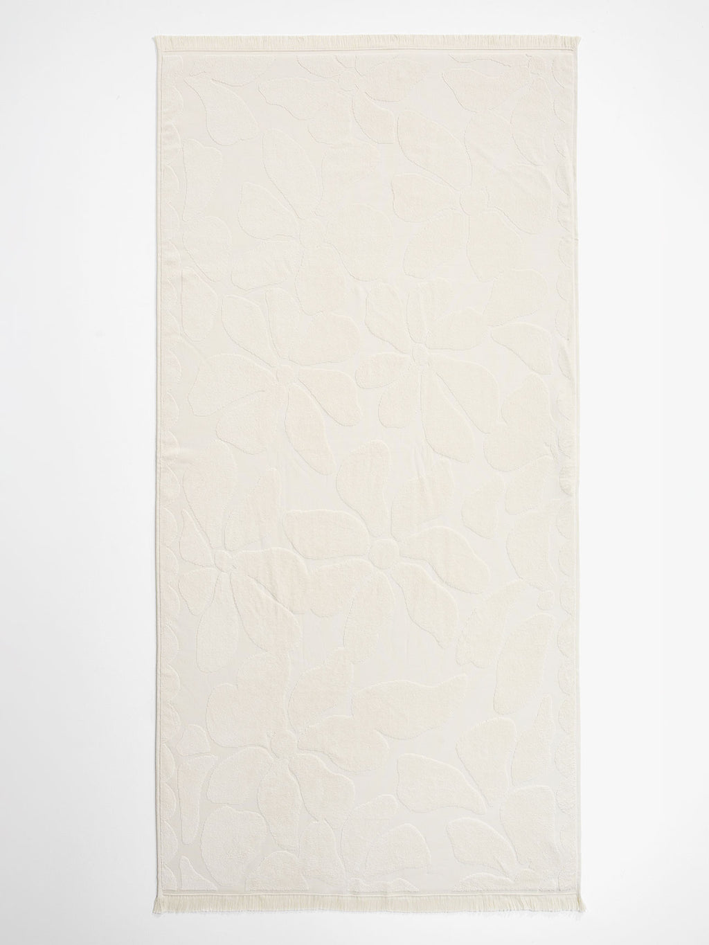Palma Fringe Bath Towel Set in Sand