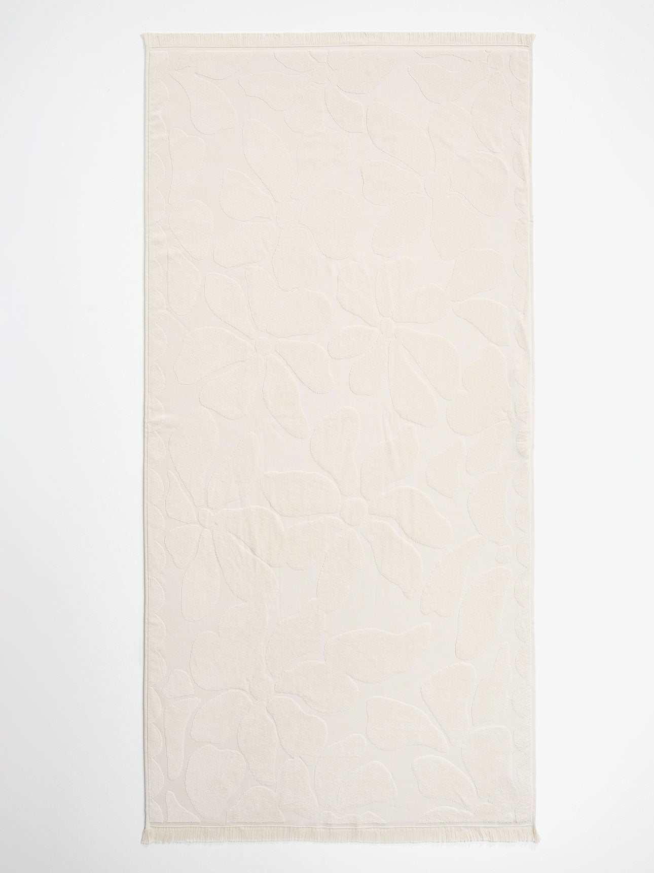 Palma Fringe Bath Towel Set in Sand