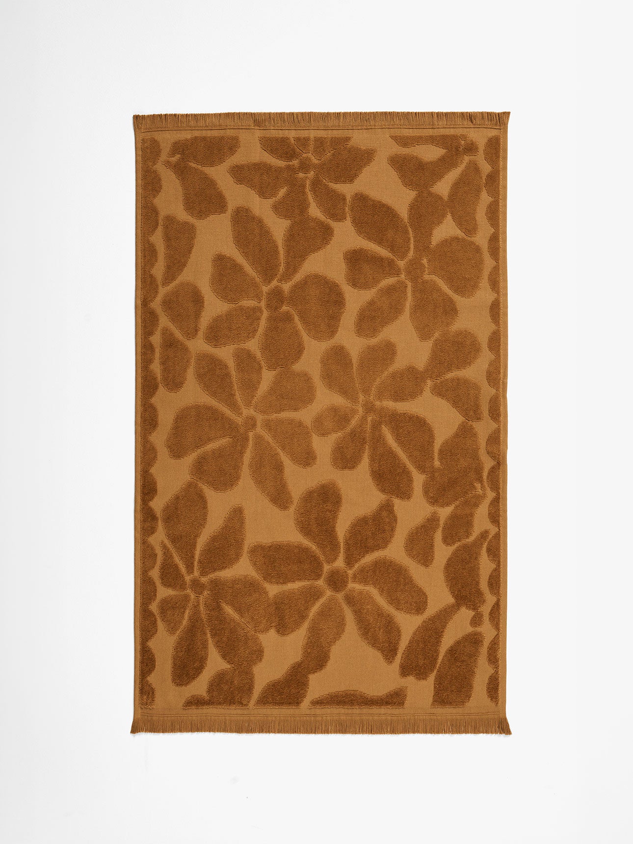 Palma Fringe Hand Towel in Bronze