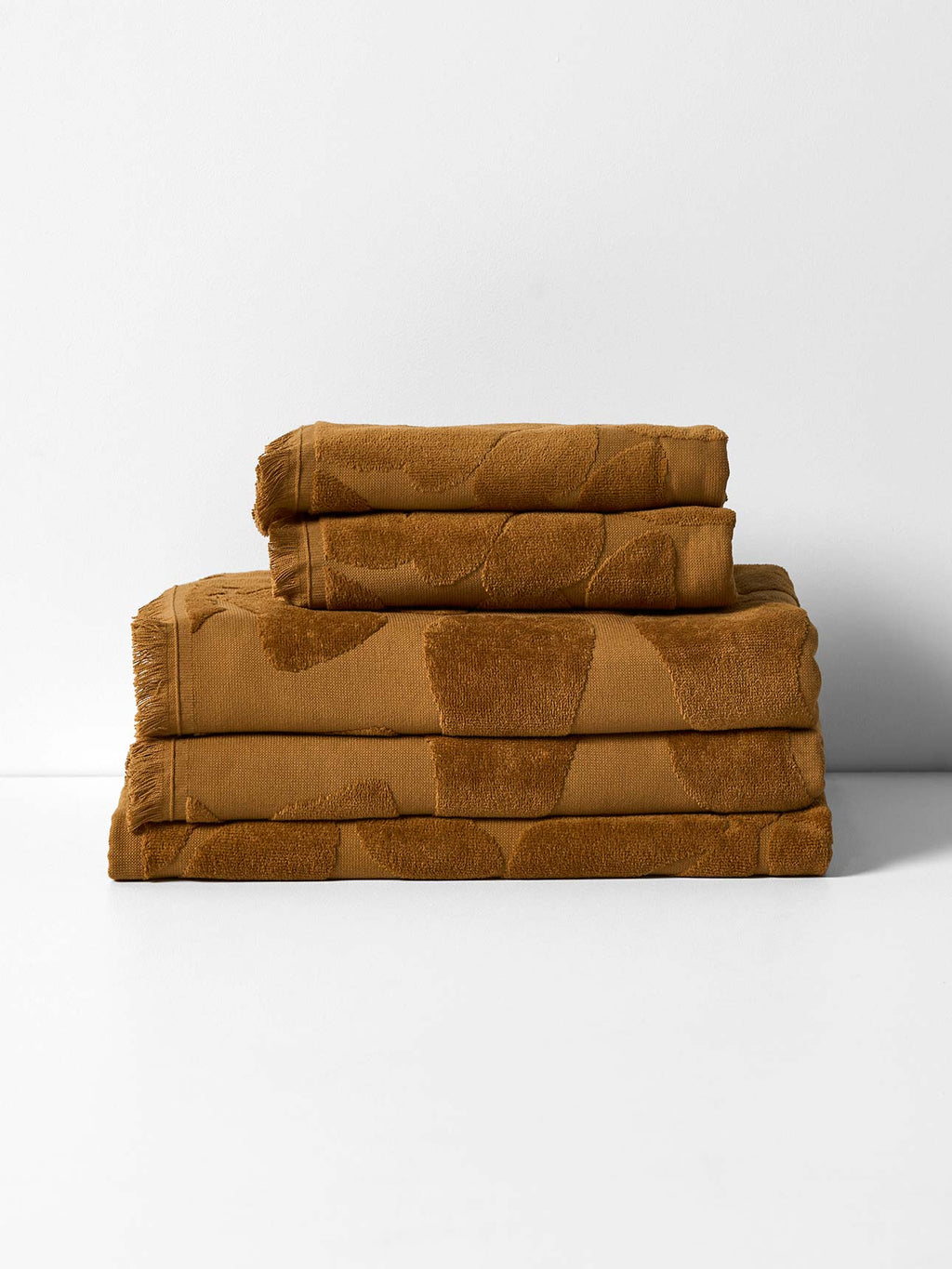 Palma Fringe Bath Towel Set in Bronze