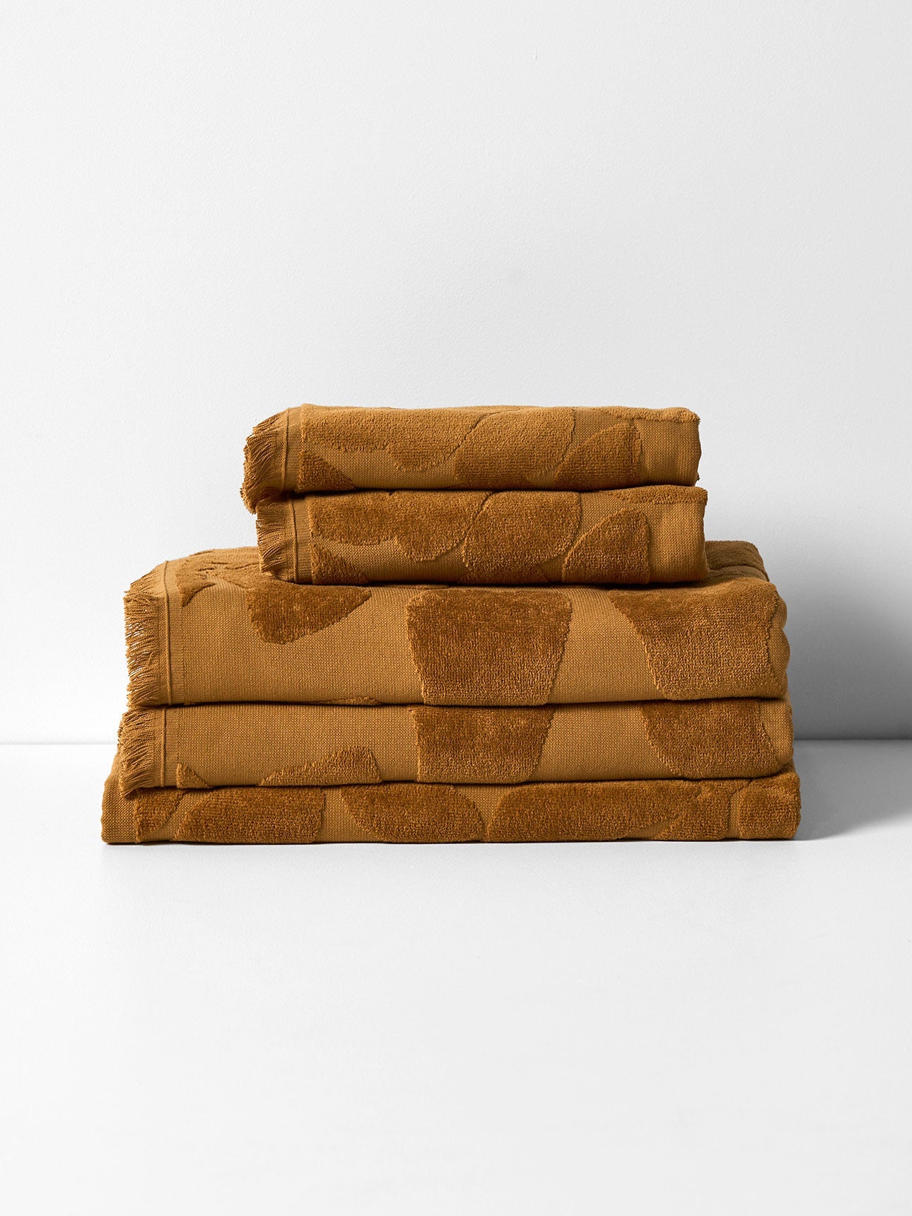 Palma Fringe Bath Towel Set in Bronze