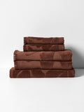 Palma Fringe Bath Towel Set in Clove