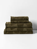 Palma Fringe Bath Towel Set in Caper