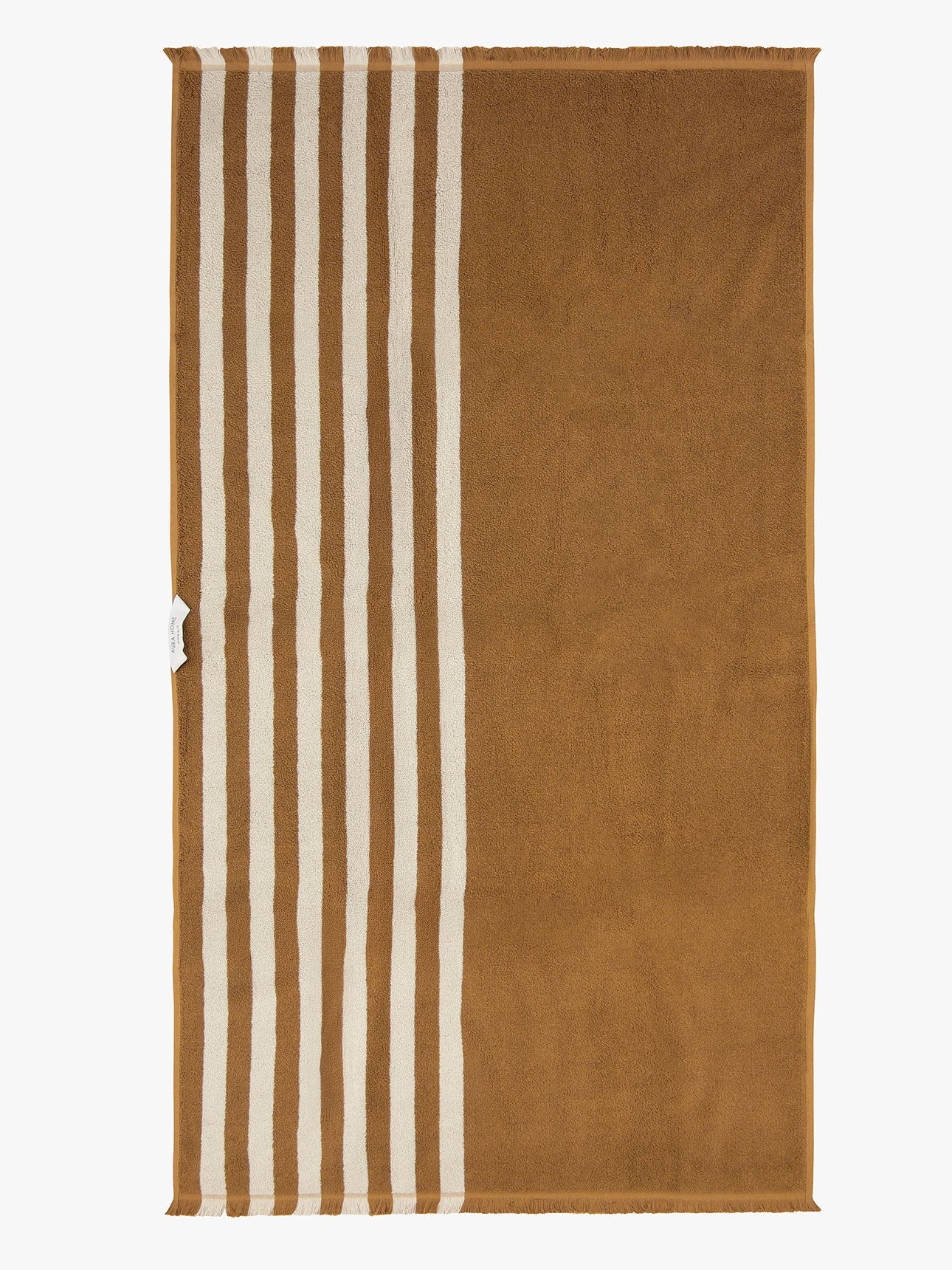 Palma Stripe Bath Towel in Bronze & Sand