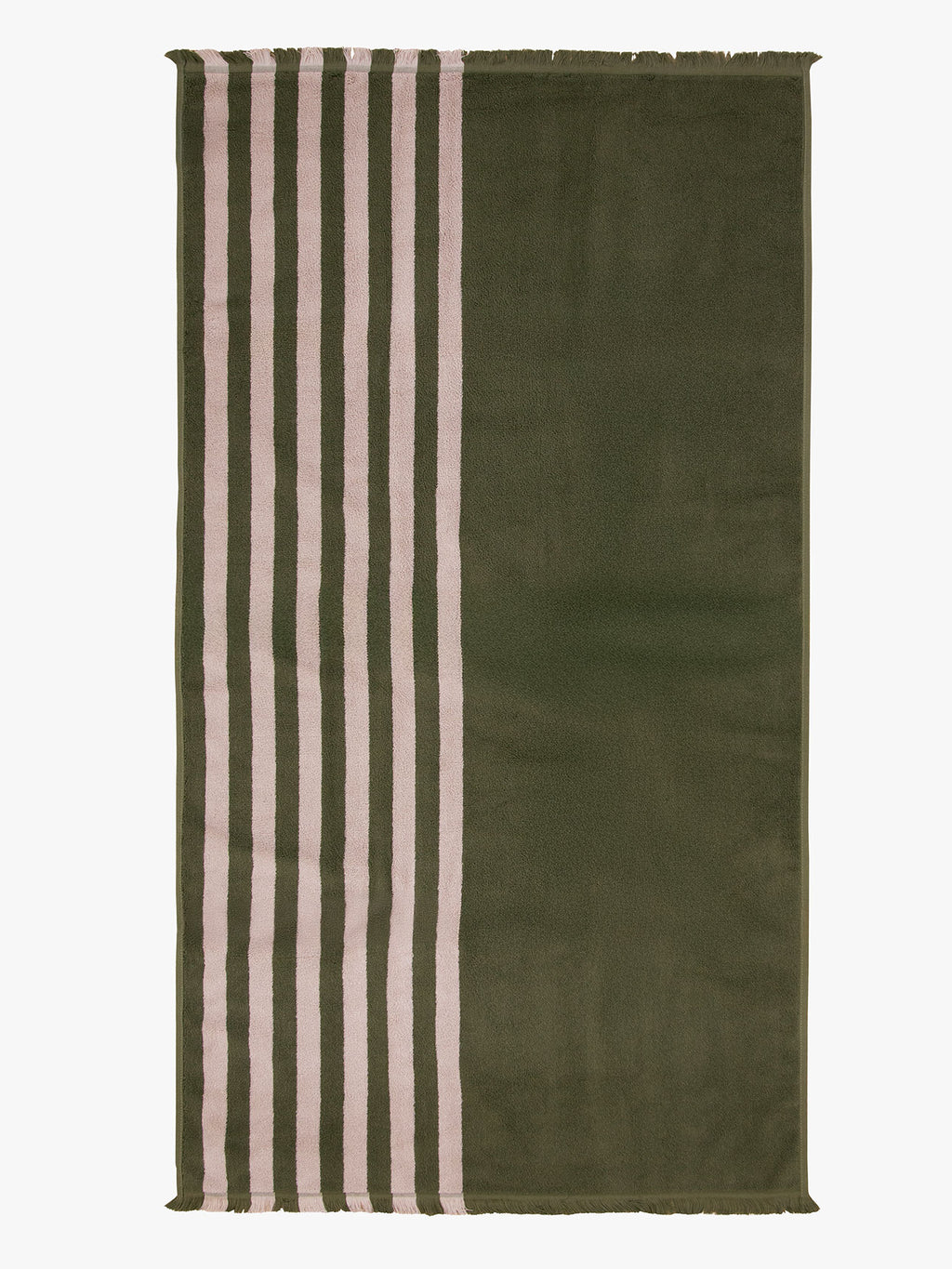 Palma Stripe Bath Towel in Caper & Shell