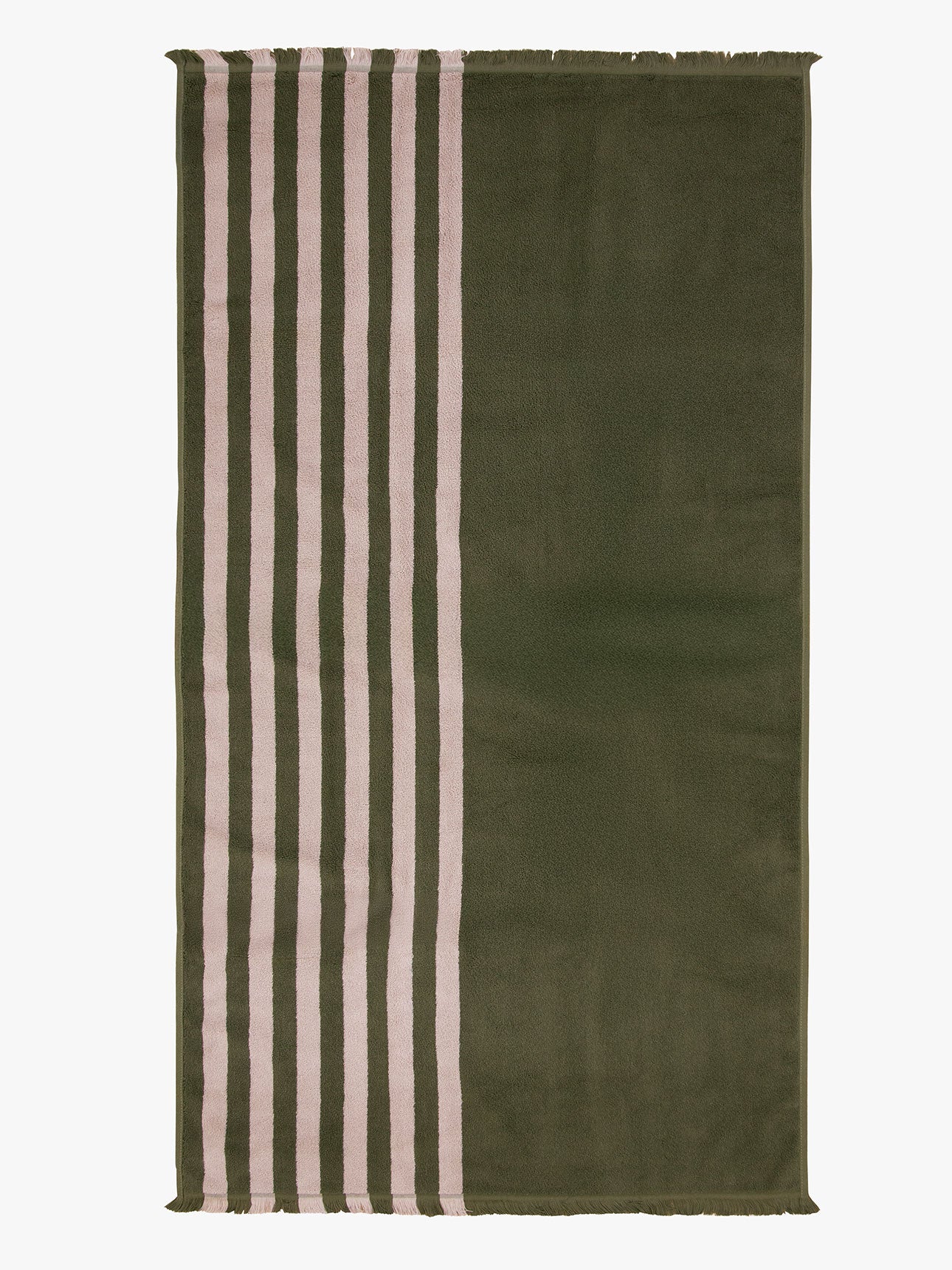Palma Stripe Bath Towel in Caper & Shell