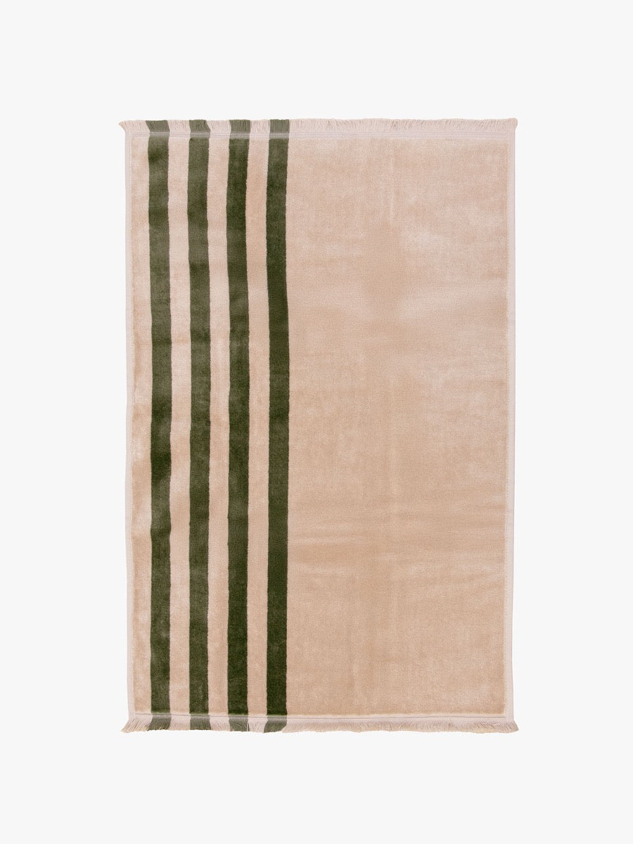 Palma Stripe Hand Towel in Caper & Shell