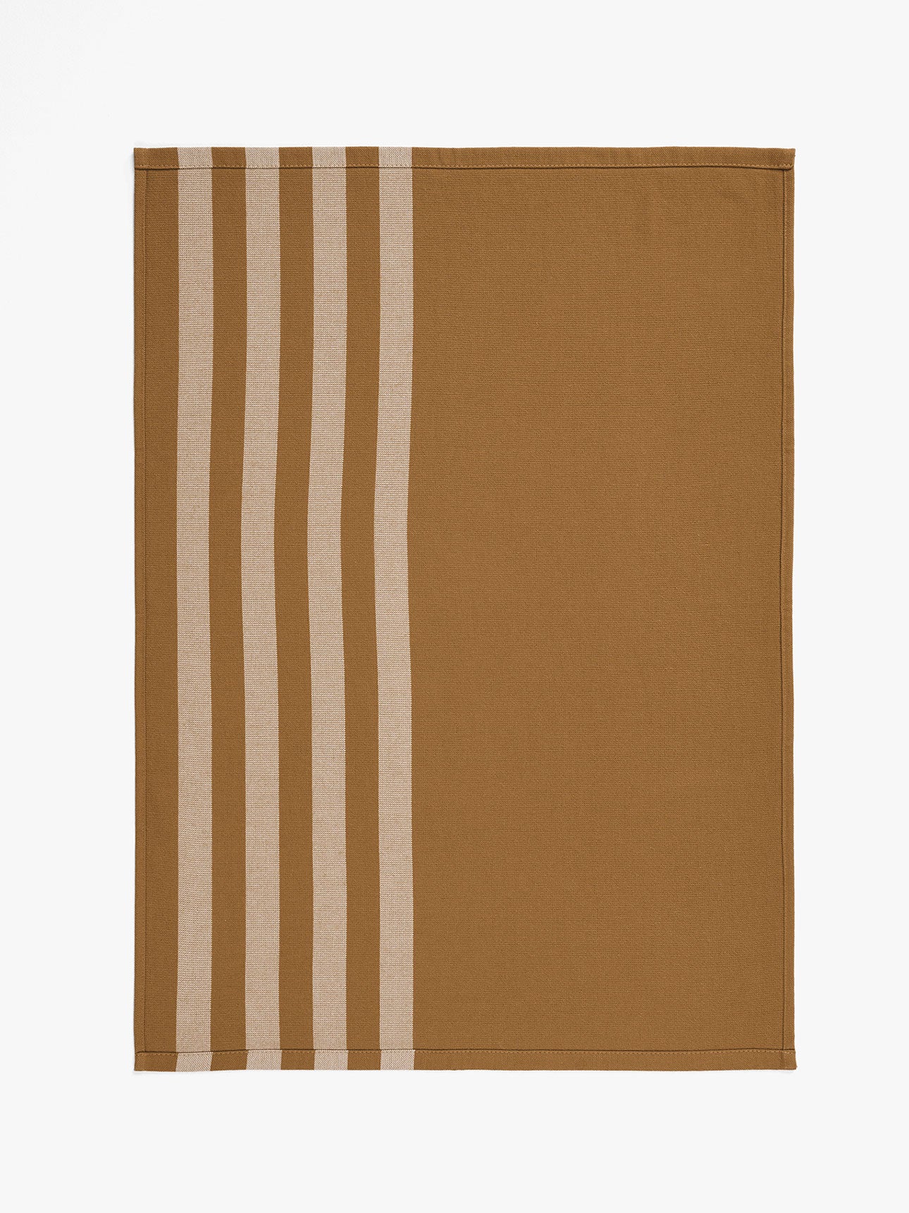 Palma Stripe Tea Towel in Bronze & Sand