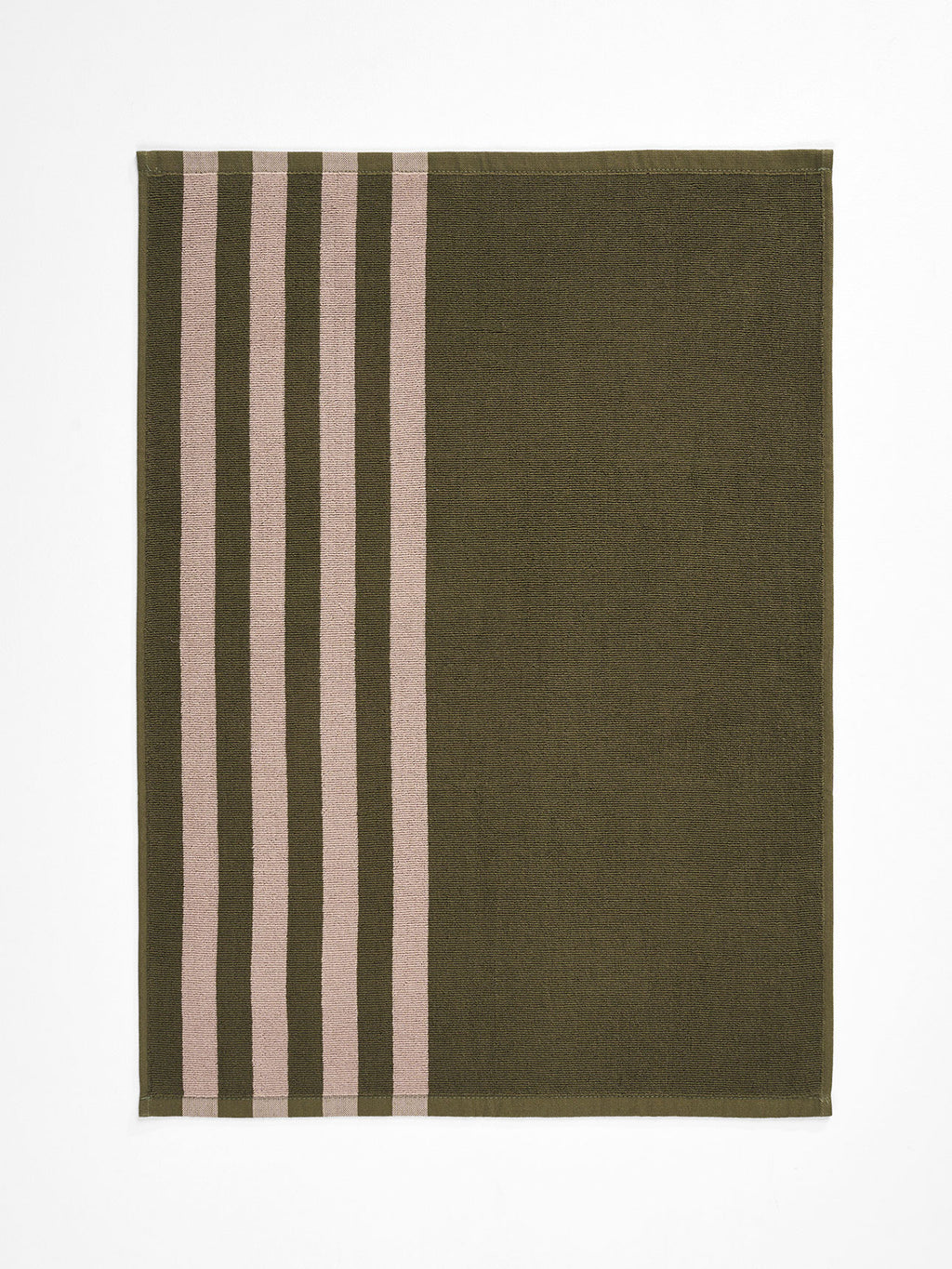 Palma Stripe Tea Towel in Caper & Shell