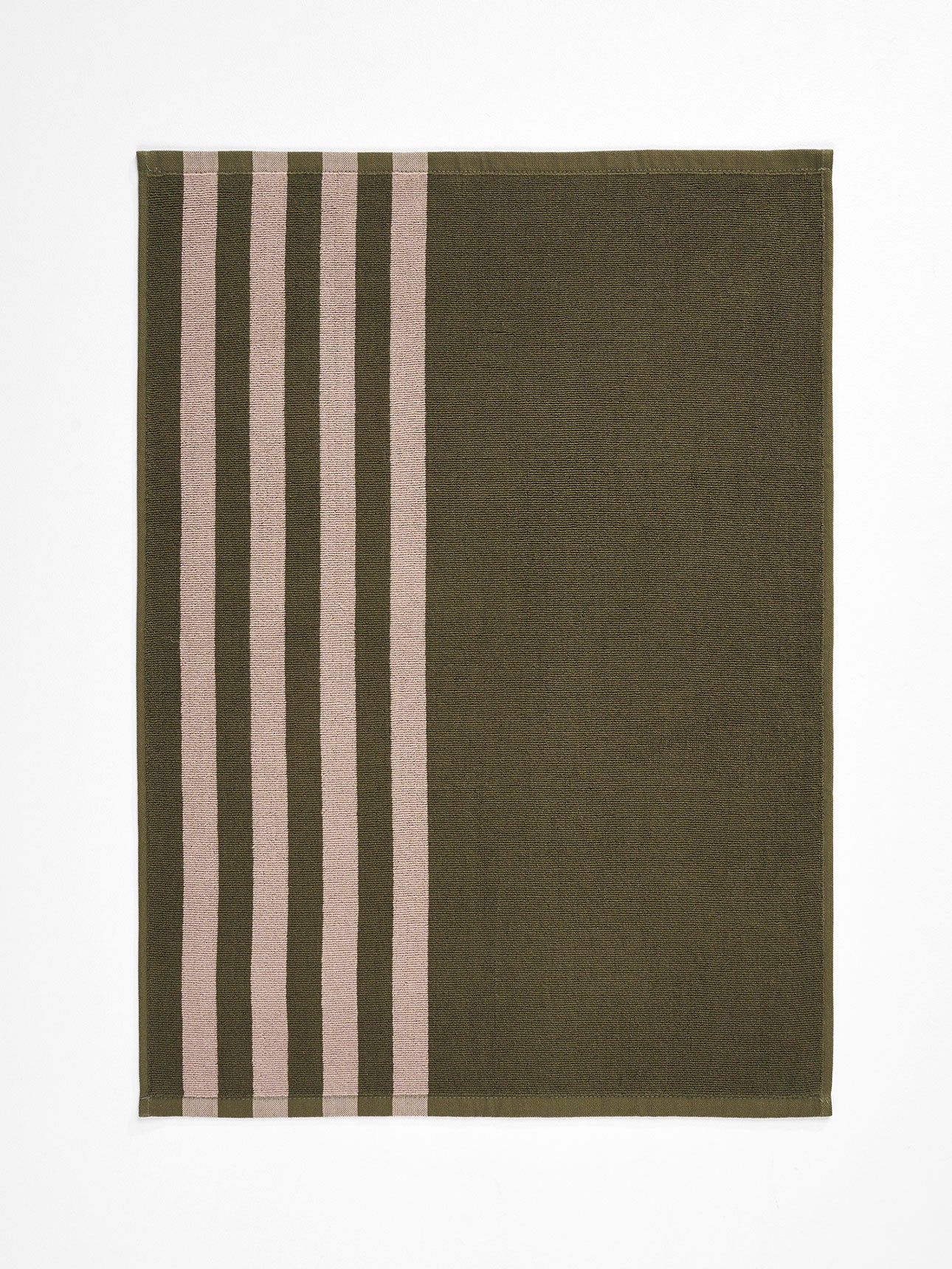 Palma Stripe Tea Towel in Caper & Shell
