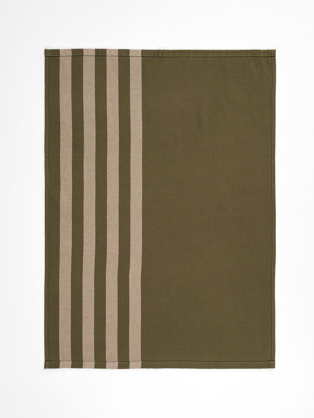 Palma Stripe Tea Towel in Caper & Shell