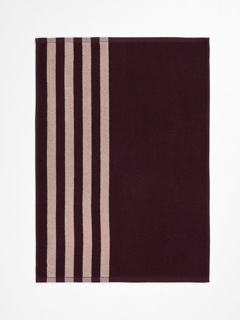 Palma Stripe Tea Towel in Mulberry & Shell