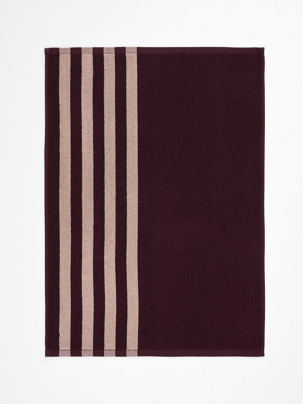 Palma Stripe Tea Towel in Mulberry & Shell