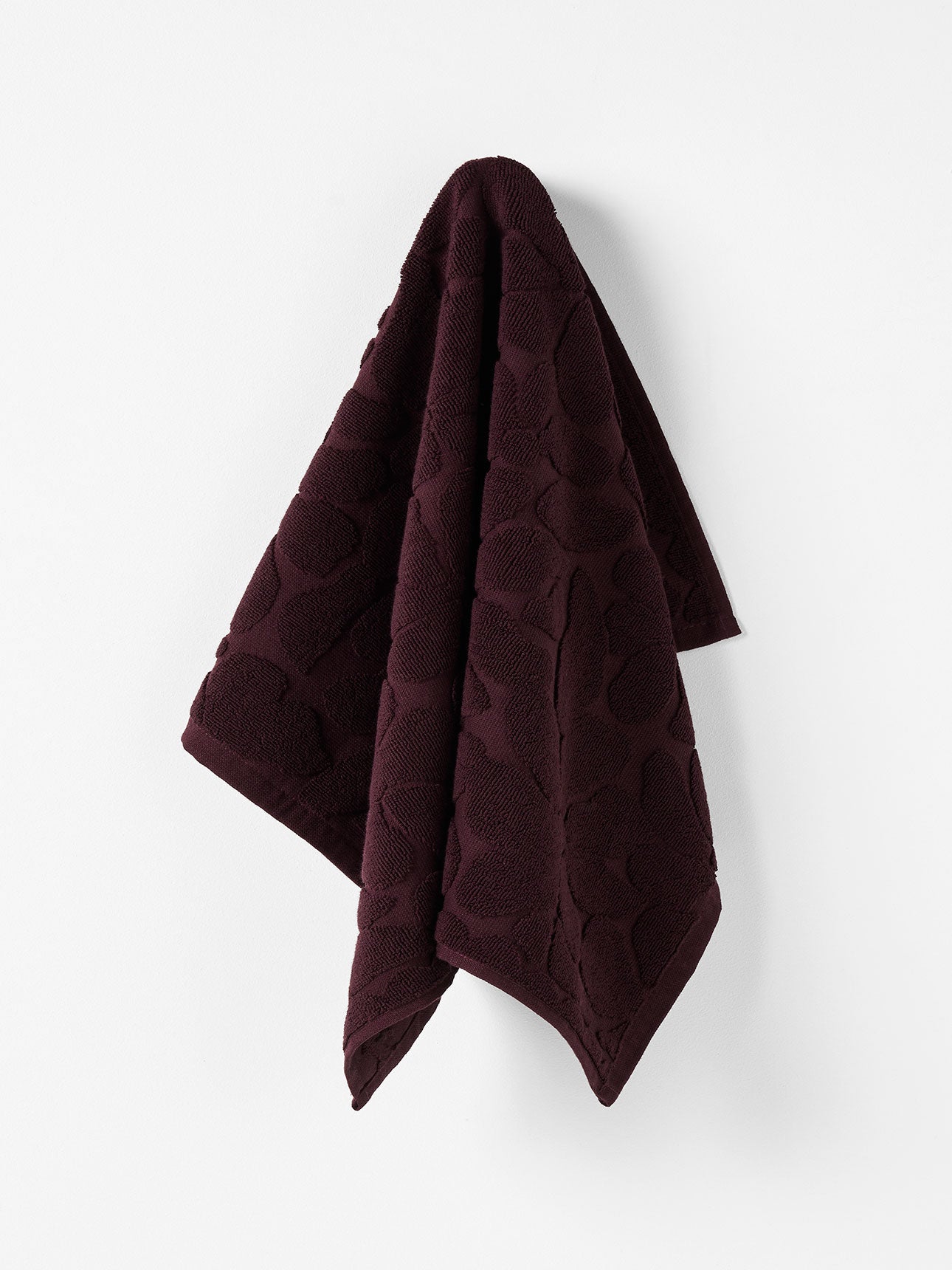 Palma Petal Tea Towel in Mulberry
