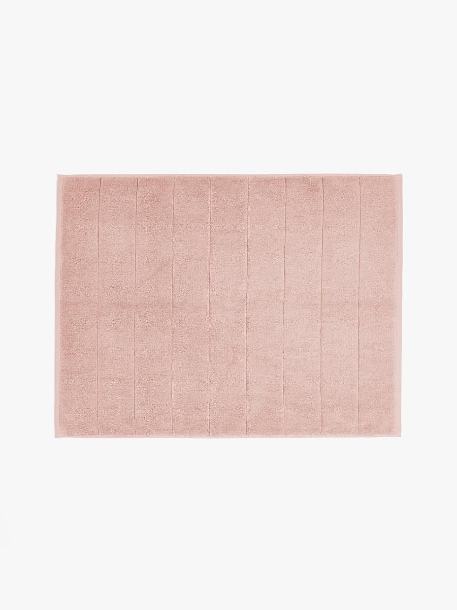 Paros Bath Mat in Pink Clay